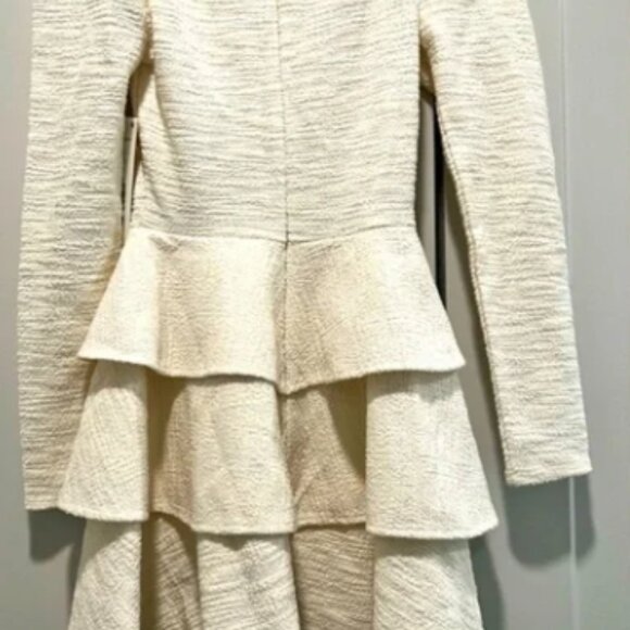 NWT!!  AQUA Puff Sleeve Ruffle Bottom Dress - Picture 5 of 6